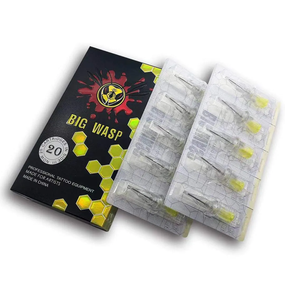 BIGWASP 4th Generation Premium 1213RS Tattoo Needle Cartridges #12 Standard 13 Round Shader (13RS) 20Pcs