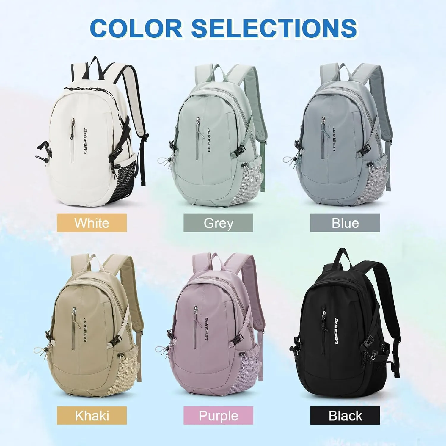 Black School Backpack for Teens Girs,College Backpacks for Women Men Water Resistant Middle Schoolbag Student Bookbag Aesthetic Backpack Work Travel Hiking Daypack