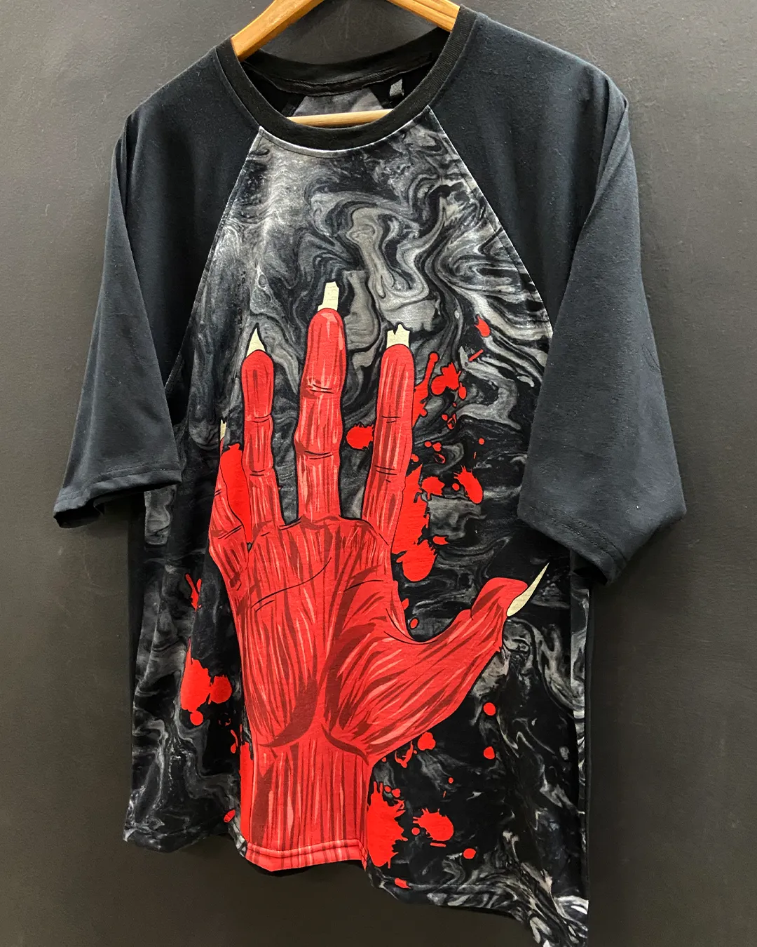 Bloody Claw Oversized Raglan T-shirt