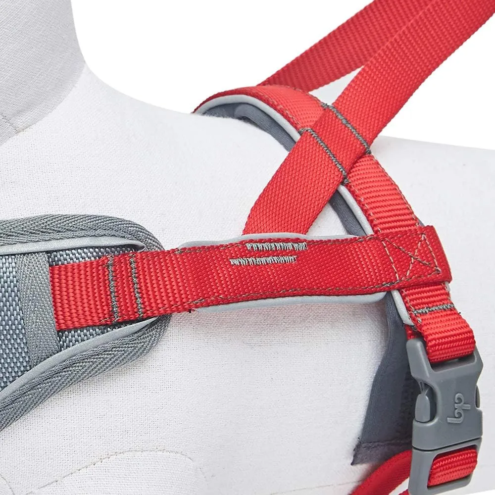 Blueberry Pet 8 Colors Soft & Comfy 3M Reflective Strips Padded Dog Harness Vest, Chest Girth 30" - 38.5", Red, Large, Nylon Adjustable Training Harnesses for Dogs