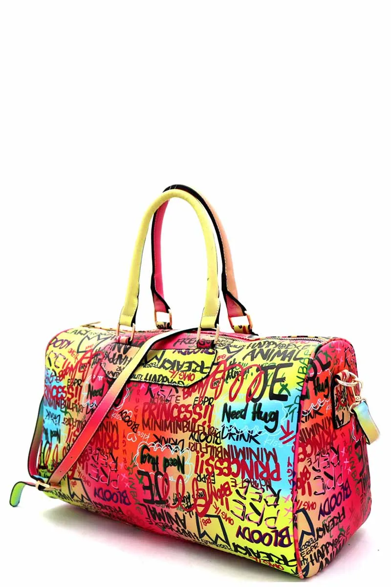 Boutique Bawse Graffiti Weekend Duffel Bag