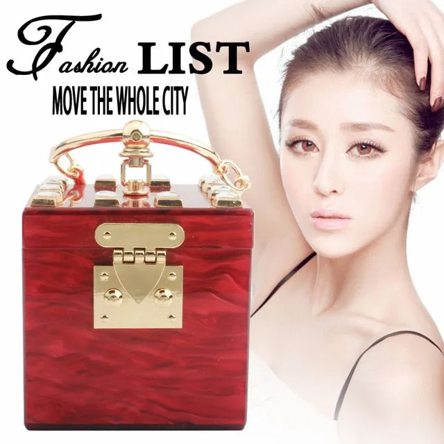 Brand Stone Travel Clutch Evening Totes Top Bag Party Day Prom clutches Purse Slashed prices Bags Wallet Wedding Full product lineup Women Handbags Fashion Acrylic