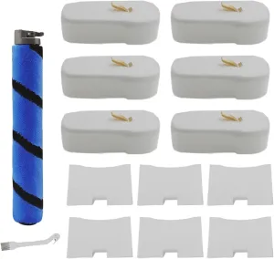 Brush Roller Foam Filters Replacement for Shark HZ2002 HZ2000 Vertex Ultralight DuoClean PowerFins Stick Vacuum, for Part XFFKHZ2000, 125CU2002