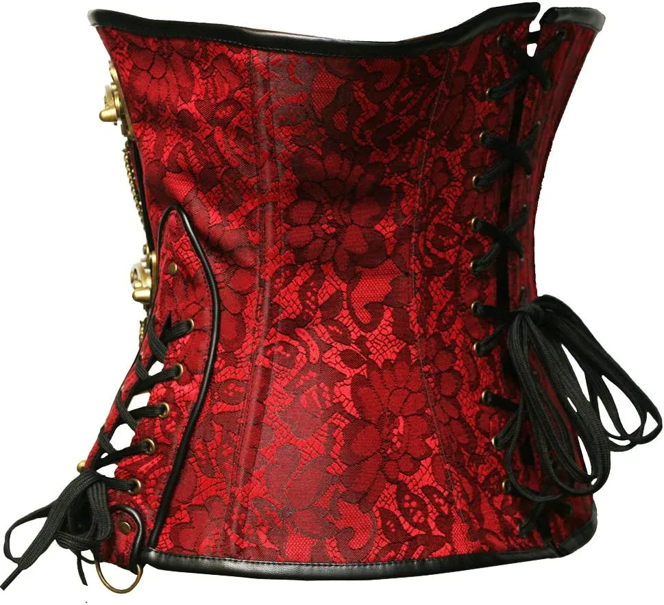 bslingerie® Gothic Steampunk Heavy Duty Waist Cincher Underbust Corset