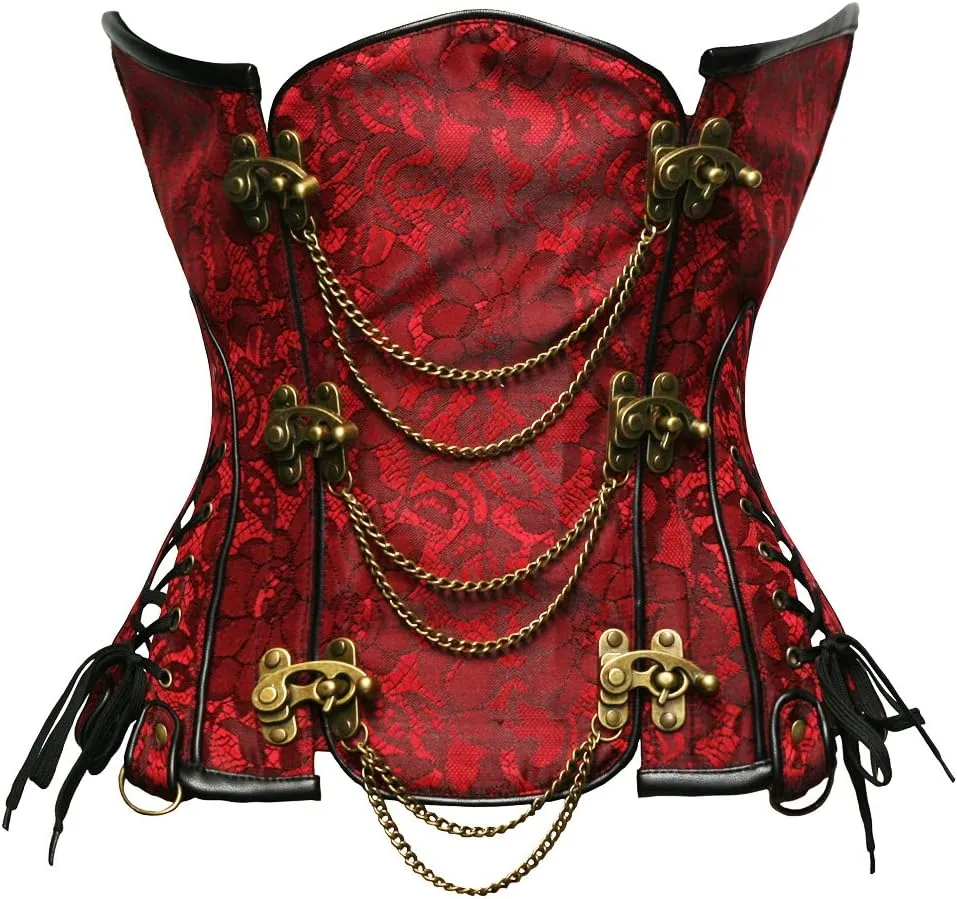 bslingerie® Gothic Steampunk Heavy Duty Waist Cincher Underbust Corset