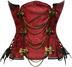 bslingerie® Gothic Steampunk Heavy Duty Waist Cincher Underbust Corset