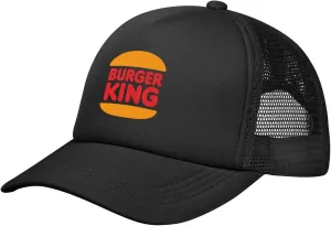 Burger King Baseball Cap Mesh Baseball Cap Men's Womans Adjustable