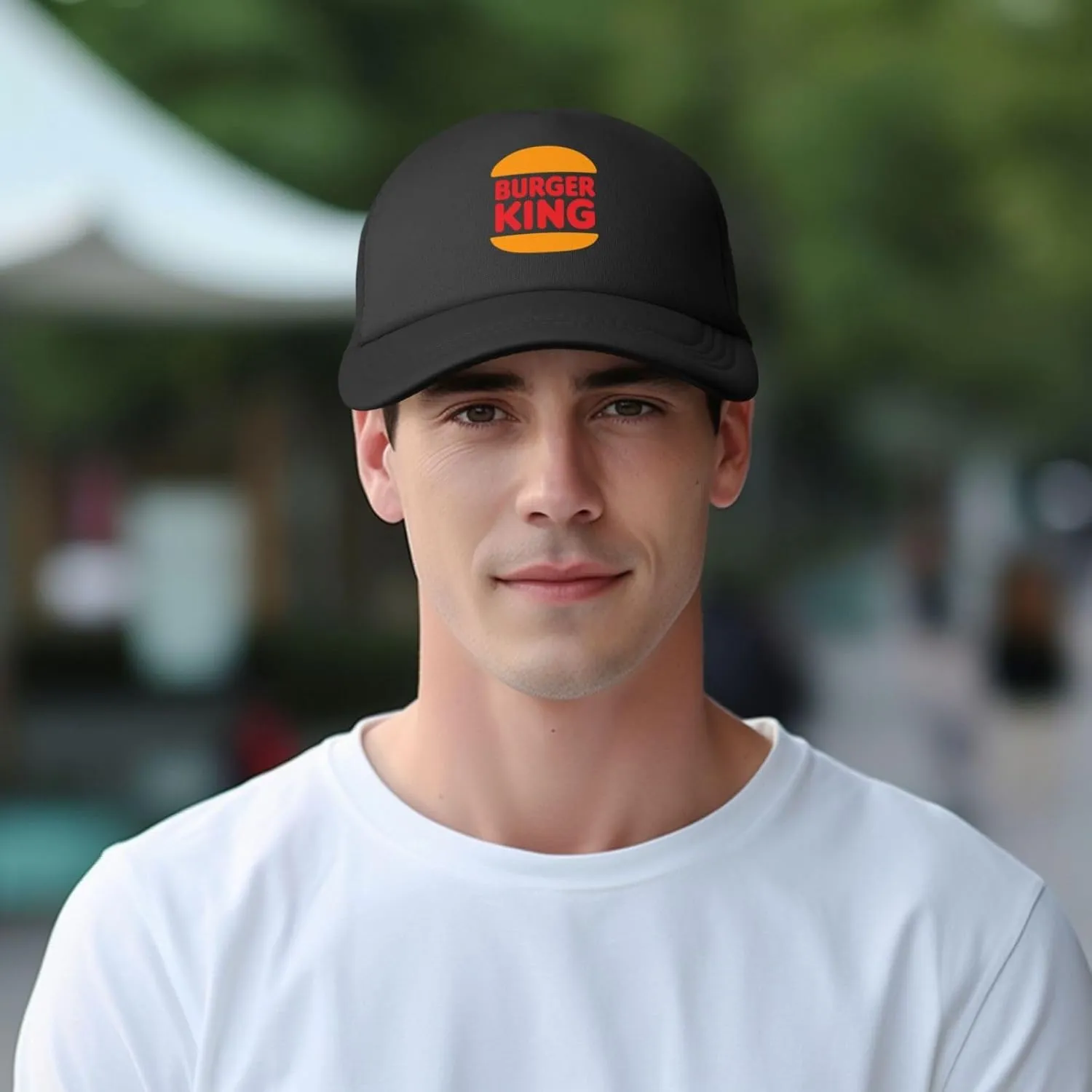 Burger King Baseball Cap Mesh Baseball Cap Men's Womans Adjustable