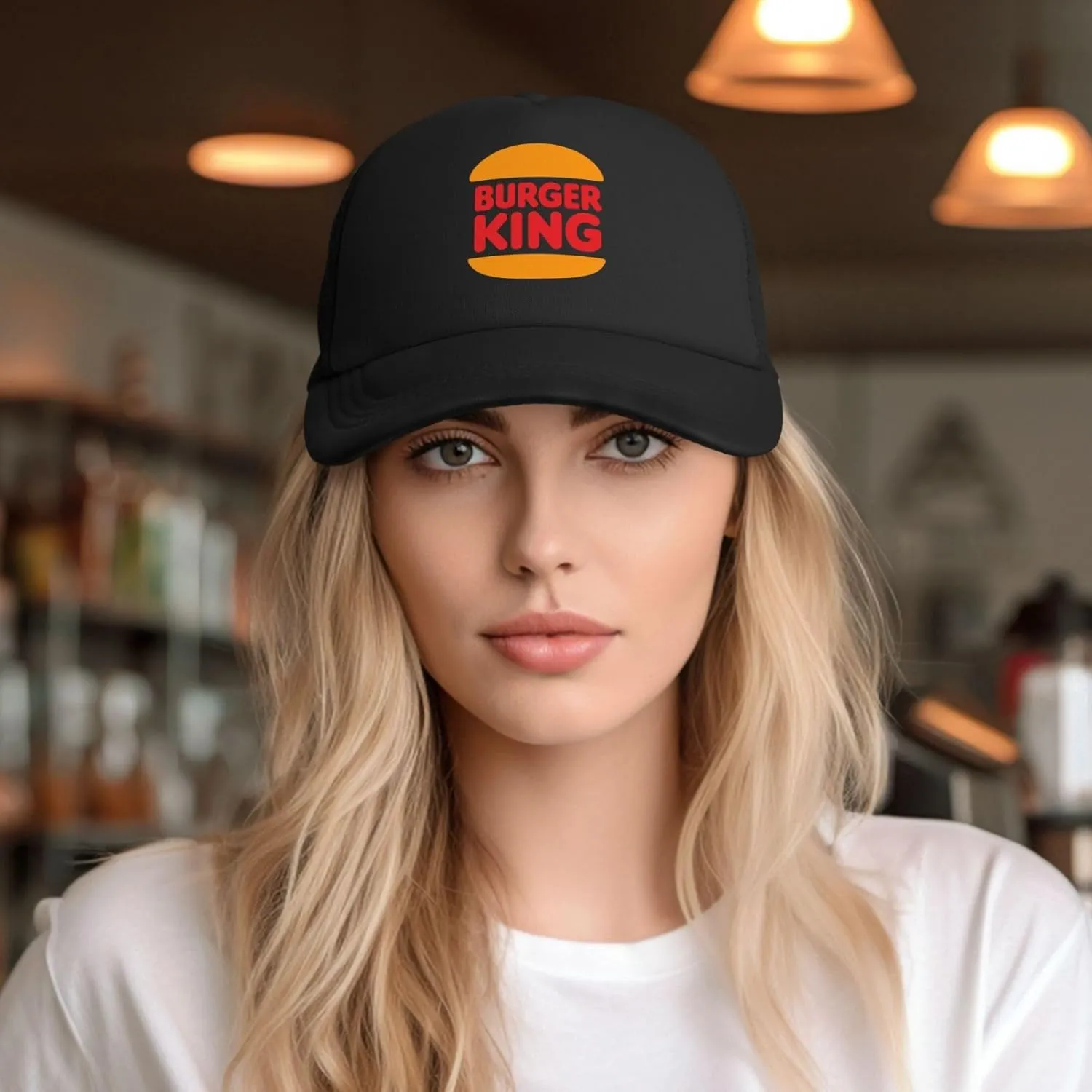 Burger King Baseball Cap Mesh Baseball Cap Men's Womans Adjustable