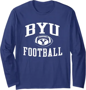 BYU Cougars Football Sack Navy Officially Licensed Long Sleeve T-Shirt