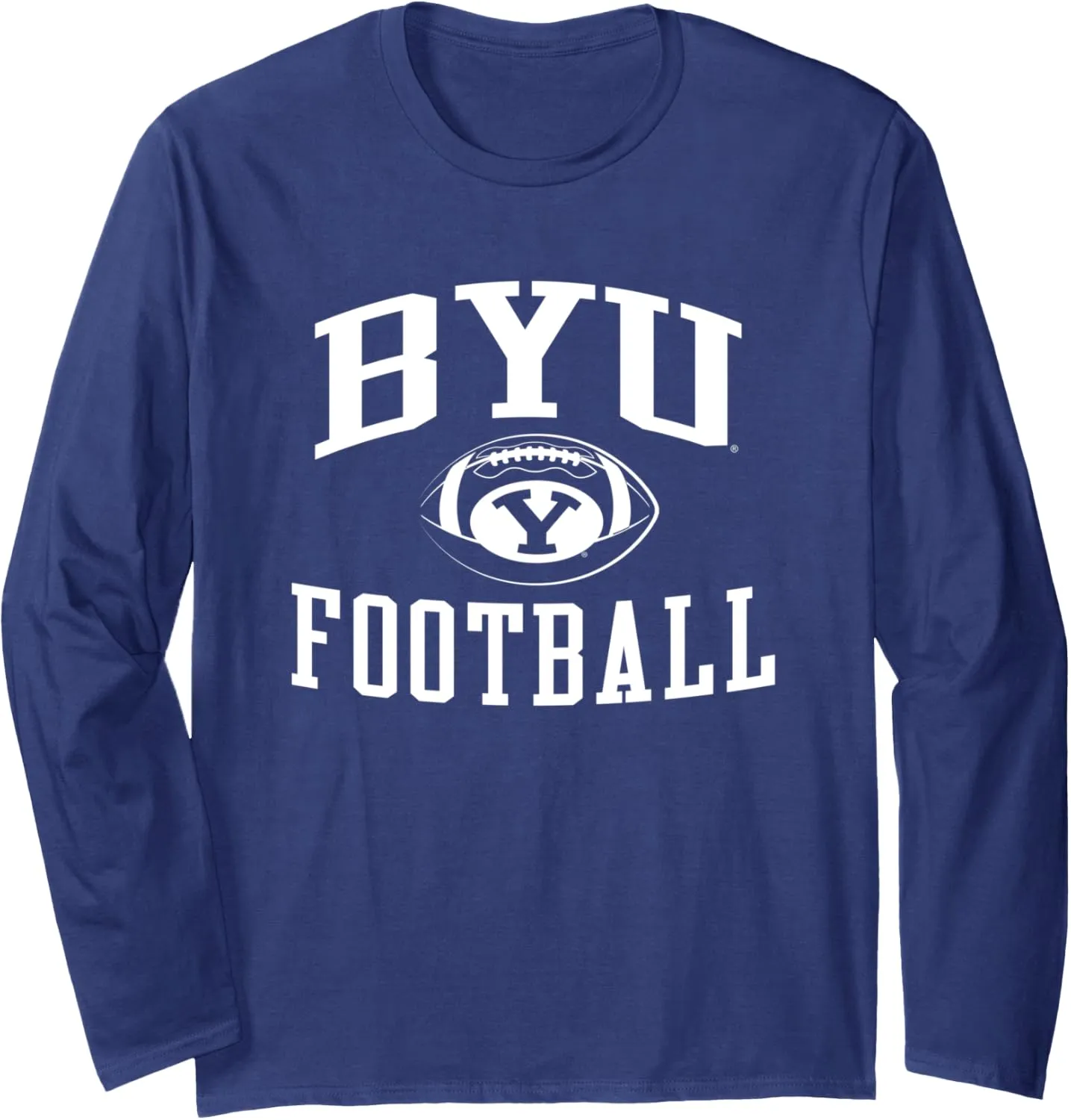 BYU Cougars Football Sack Navy Officially Licensed Long Sleeve T-Shirt
