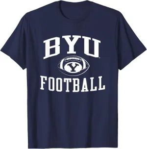 BYU Cougars Football Sack Navy Officially Licensed T-Shirt, Small, Blue