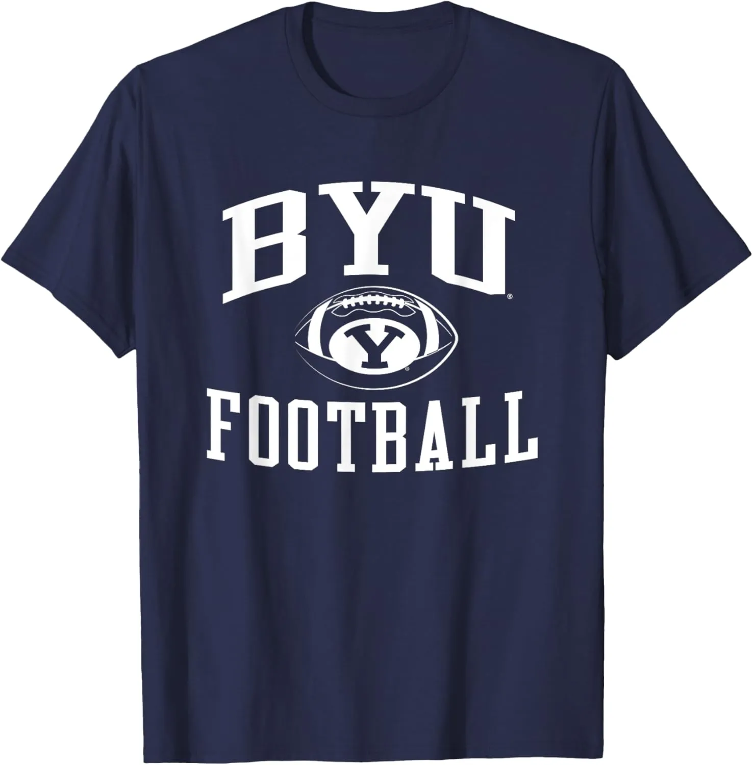 BYU Cougars Football Sack Navy Officially Licensed T-Shirt, Small, Blue