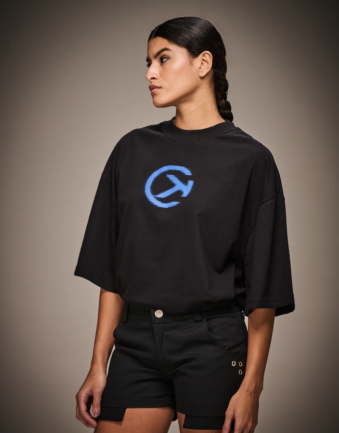 Camiseta Boxy Sign Preta
