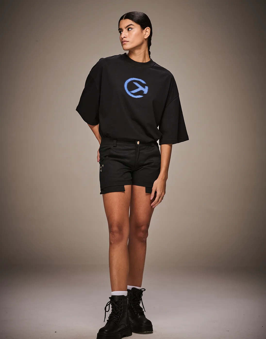 Camiseta Boxy Sign Preta