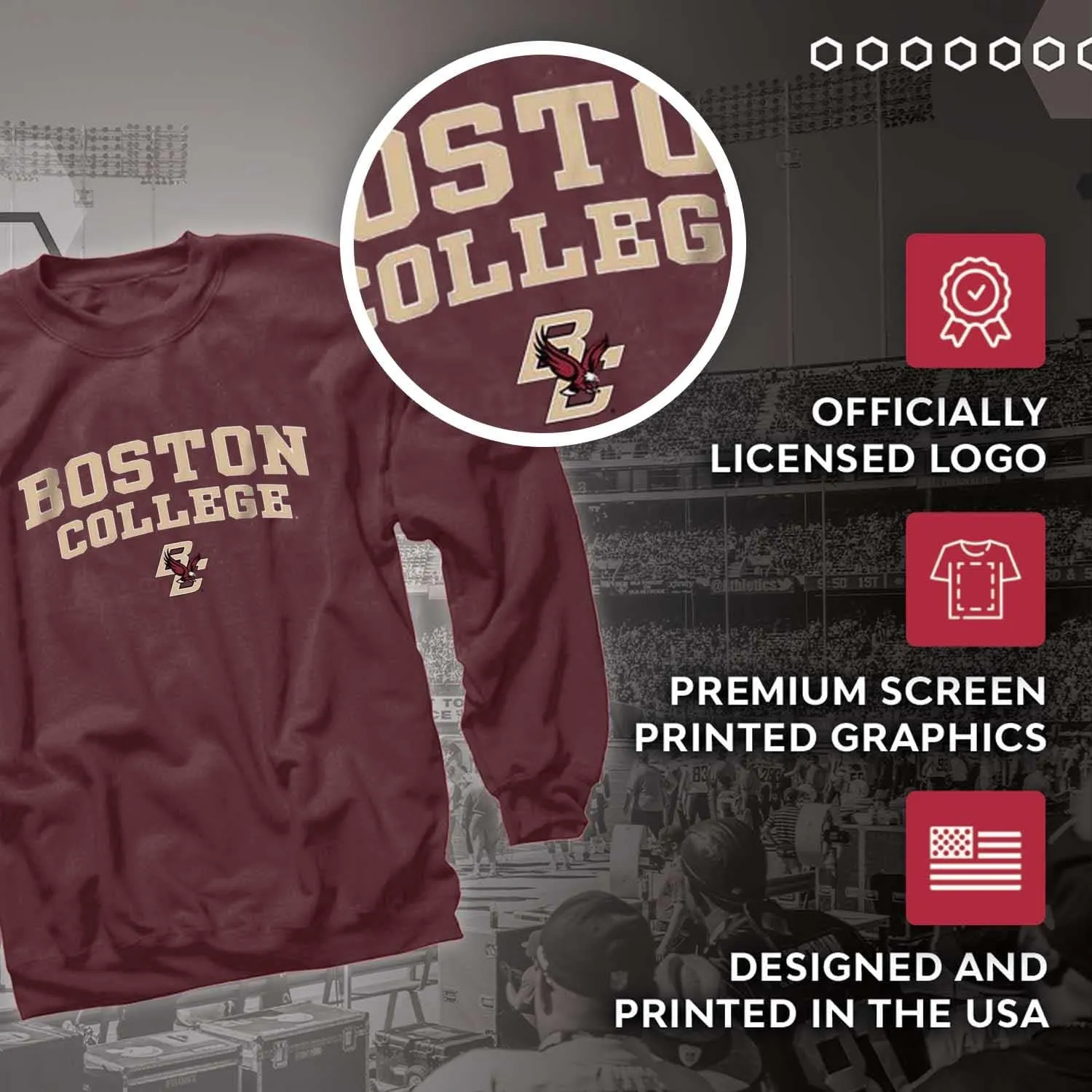 Campus Colors Adult Arch & Logo Soft Style Gameday Crewneck Sweatshirt