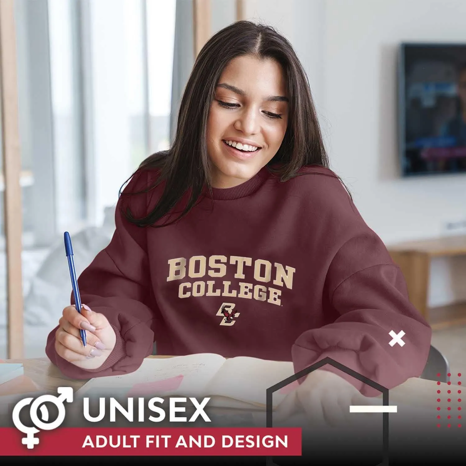 Campus Colors Adult Arch & Logo Soft Style Gameday Crewneck Sweatshirt