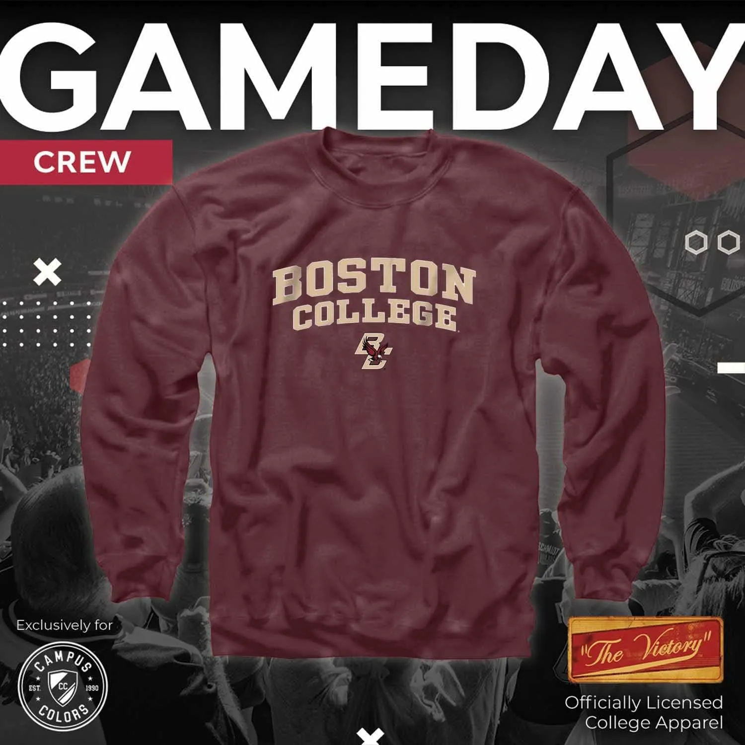 Campus Colors Adult Arch & Logo Soft Style Gameday Crewneck Sweatshirt
