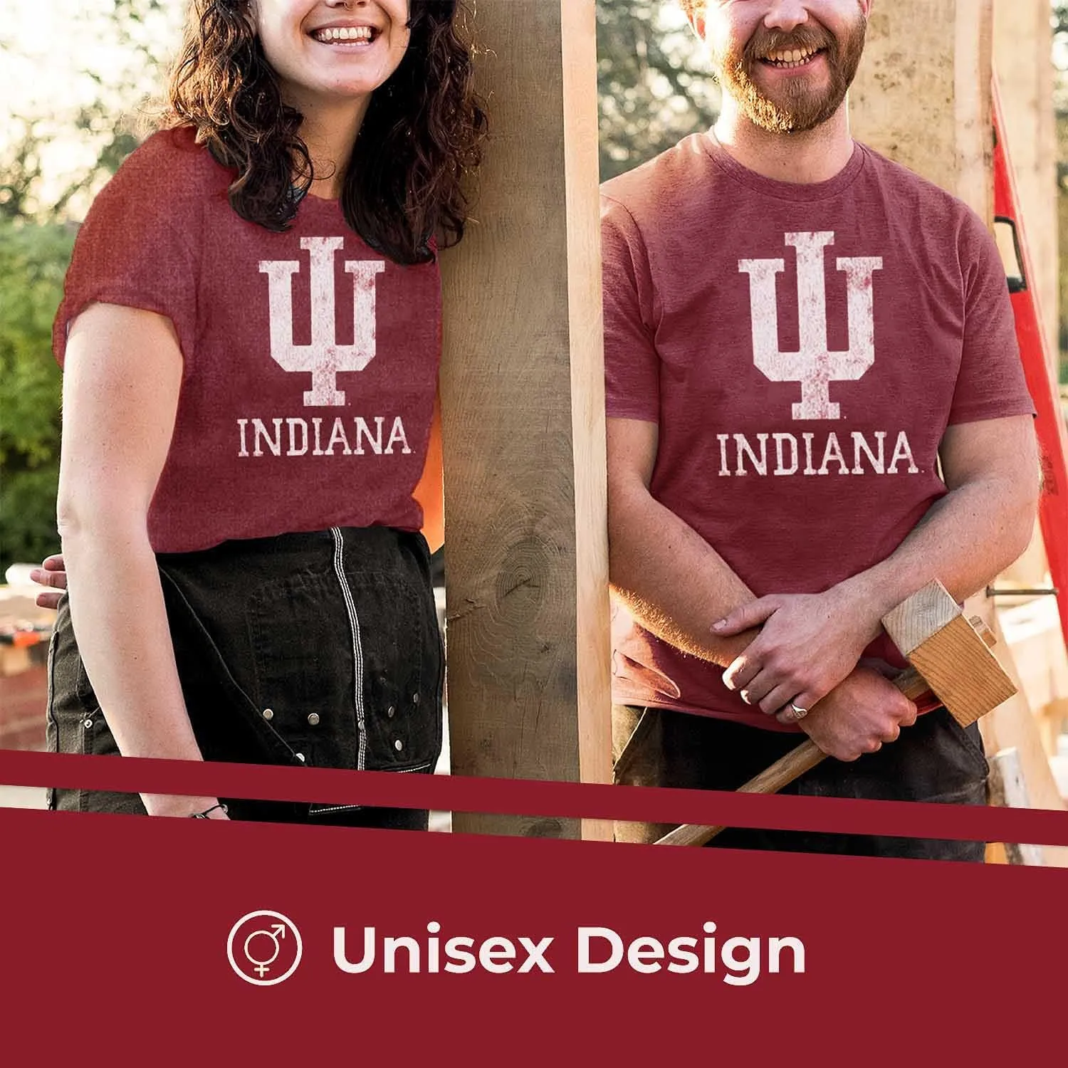 Campus Colors Adult MVP Heathered Cotton Blend T-Shirt - Logo Tshirt - Made from Ringspun - Comfort and Versatility