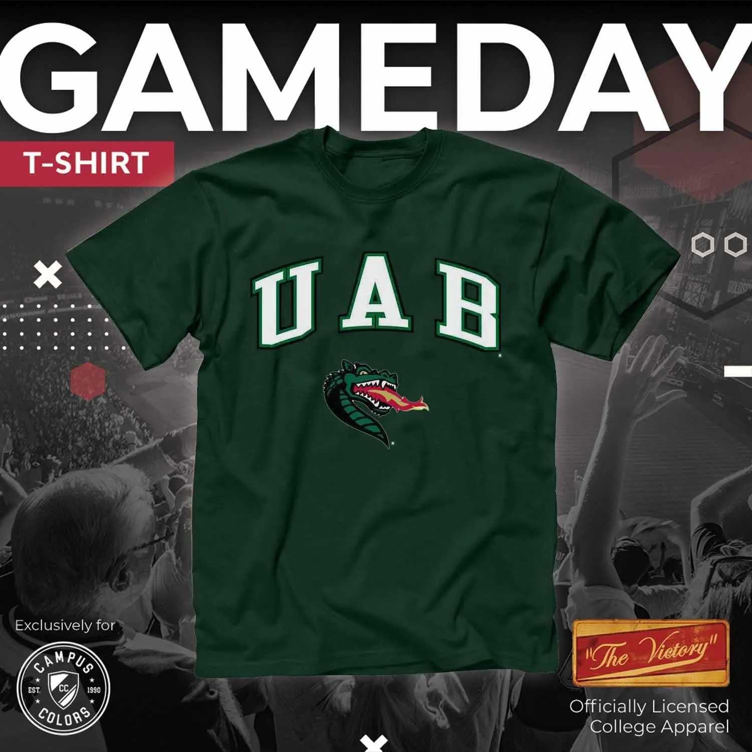 Campus Colors NCAA Adult Gameday Cotton T-Shirt