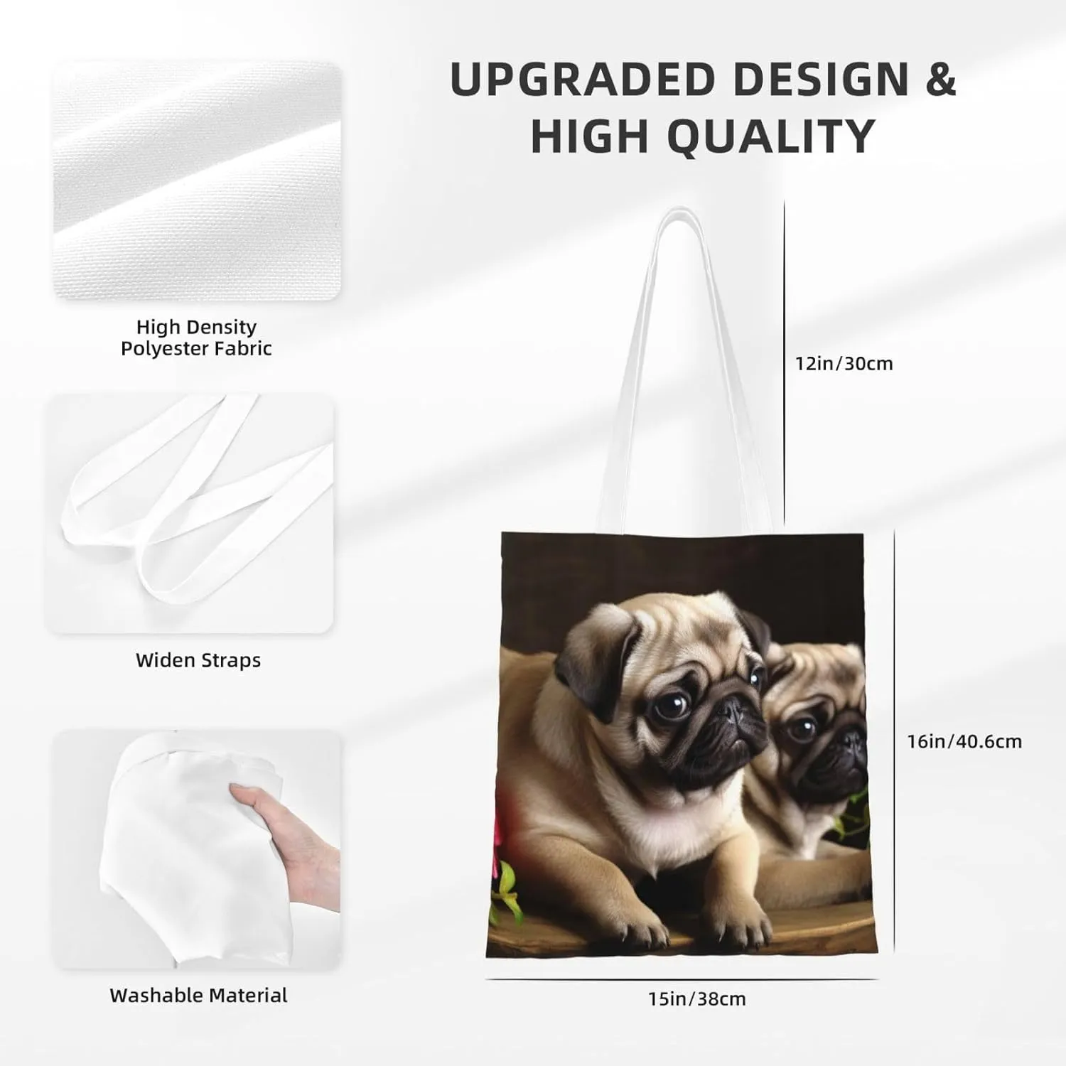 Canvas Tote Bag For Women Reusable Shopping Bag Casual Arch In Mallorca Spain Shoulder Bag Handbag For Travel