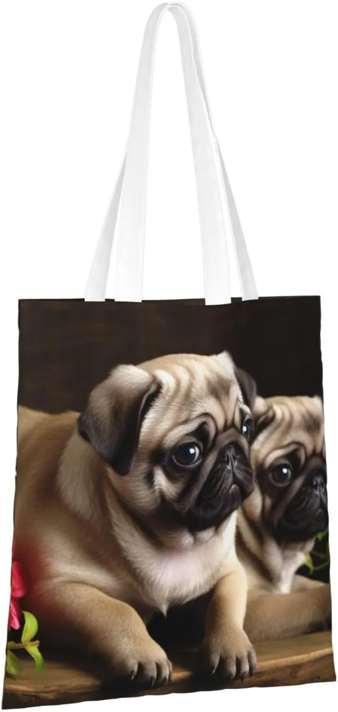 Canvas Tote Bag For Women Reusable Shopping Bag Casual Arch In Mallorca Spain Shoulder Bag Handbag For Travel