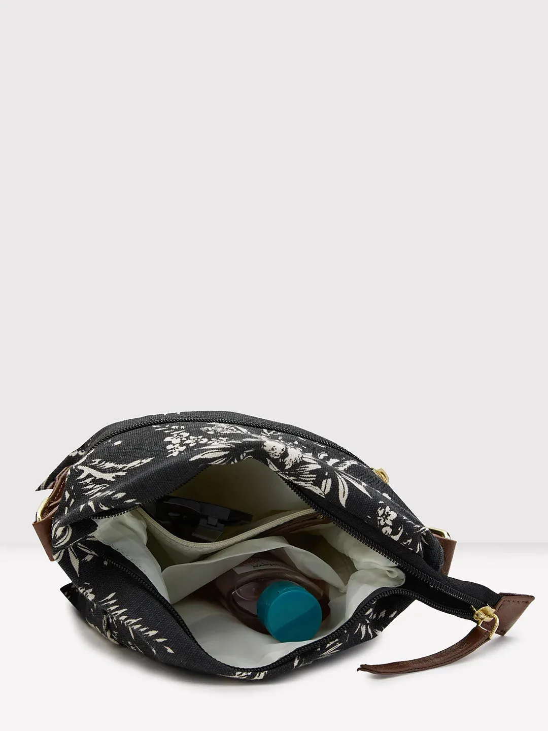 Caprese Kendall Medium Black Sling Bag