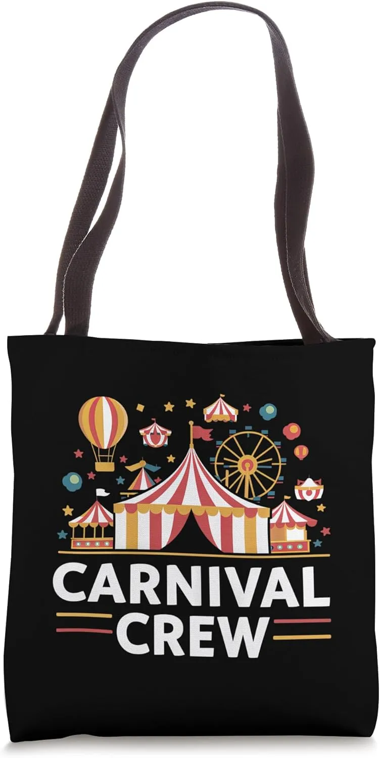 Carnival Crew Festival Fun Fairground Design Tote Bag