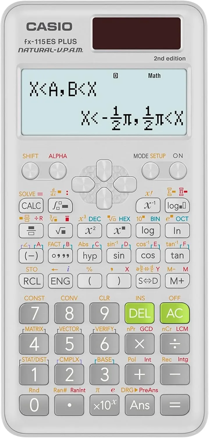 Casio fx-115ES Plus 2nd Edition – Advanced Scientific Calculator | 280  Functions, Natural Textbook Display℠ | Ideal for Math, Science, Engineering & Statistics