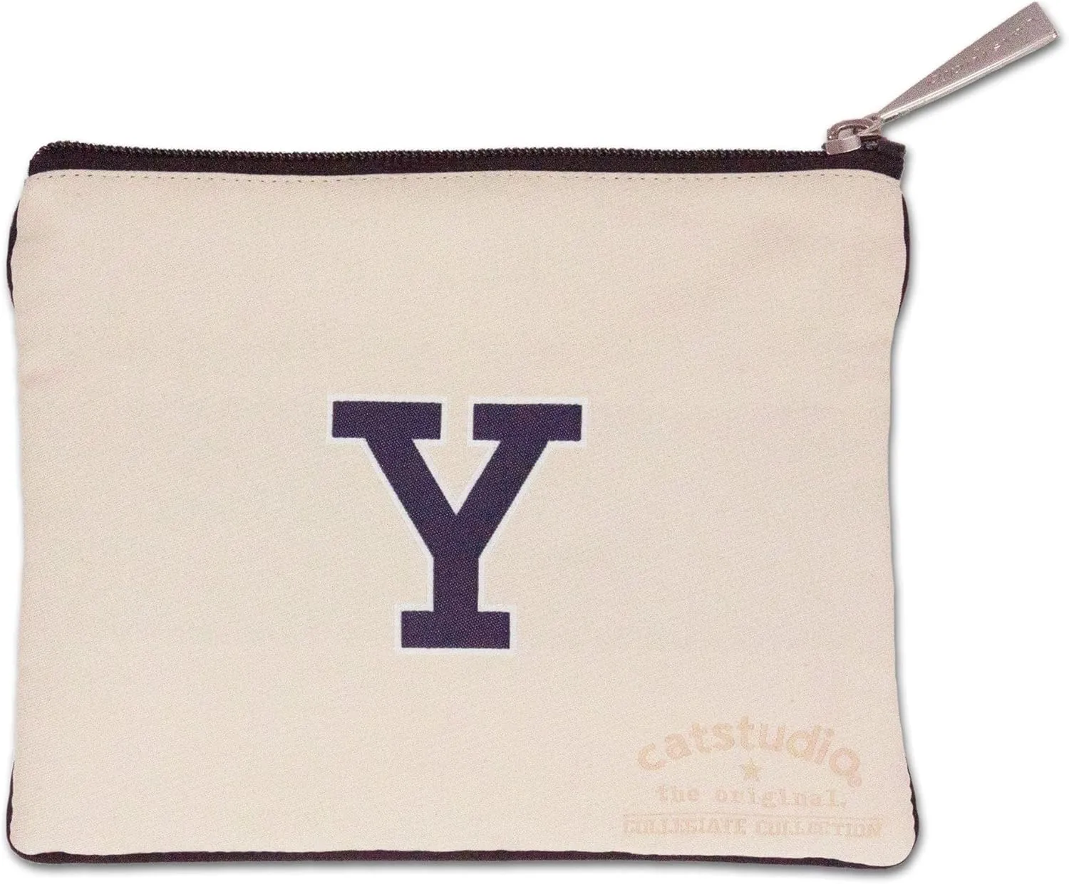 Catstudio Collegiate Zipper Pouch, Yale University Travel Toiletry Bag, Ideal Gift for Alumni, Makeup Bag, Dog Treat Pouch, or Travel Purse