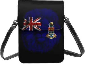 Cayman Islands Cayman Islanders Lion Flag Small Crossbody Bag Is A Shoulder Bag Designed For Women And Girls Cell Phone Crossbody Wallet Purses With Card Slots Adjustable Strap