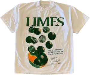 CEINOM Lime Vintage Y2k Letter Printed T-shirt Oversized Top for Men's 2023 New Harajuku Loose Fitting Short Sleeved Top