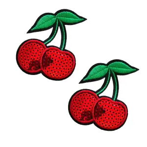 Cherry-licious Sequin Nifty 2-Wear Nipple Pasties