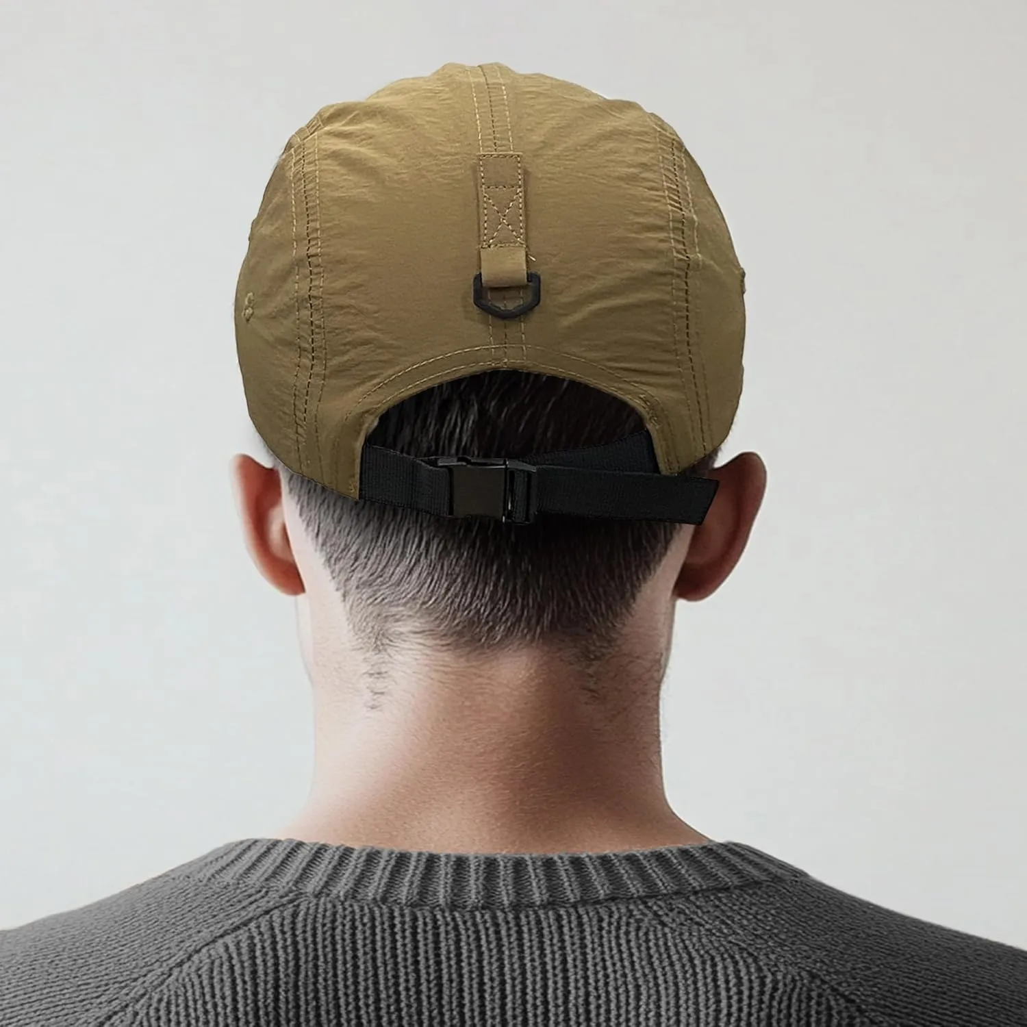 CLAPE 5 Panel Hat for Men, Curved Brim UPF50  Sun Hats Quick Dry Outdoor Sports Running Hat Baseball Cap