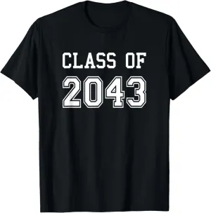 Class Of 2043 Graduation School Future Graduate T-Shirt