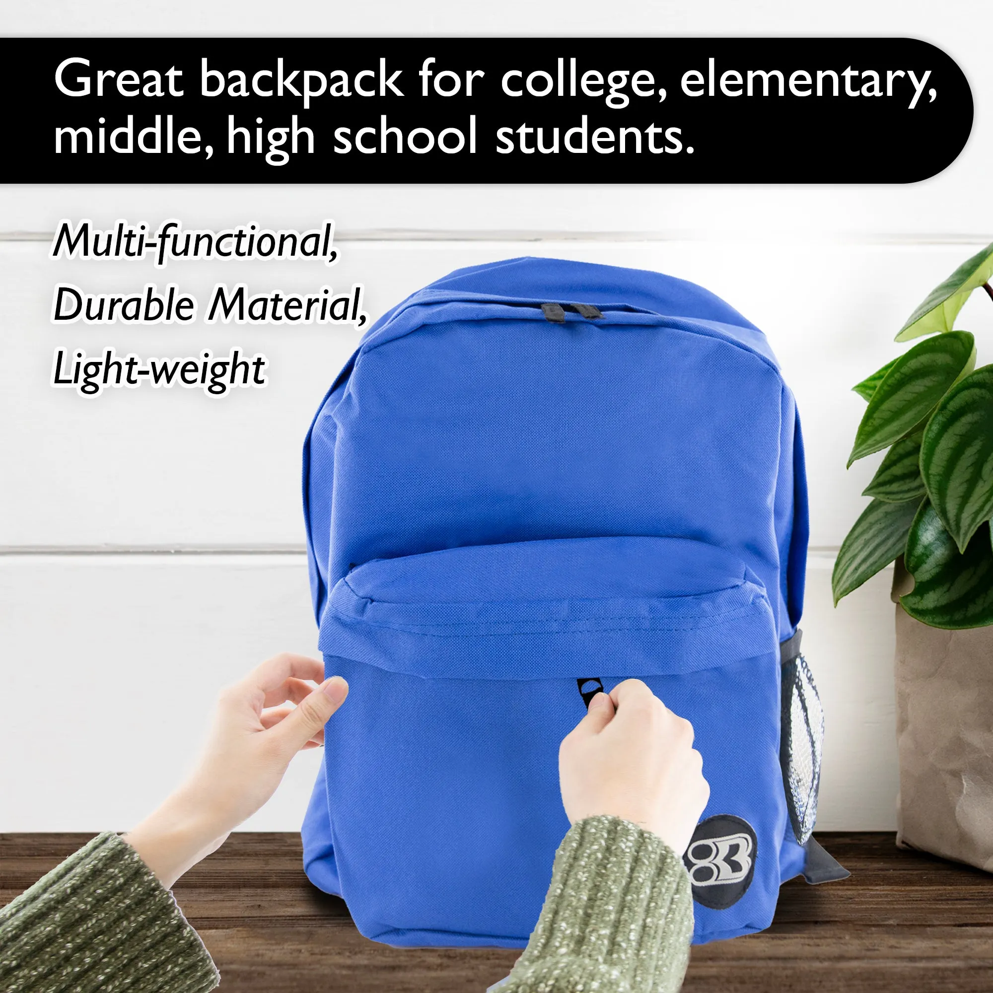 Classic 17" Blue Backpack