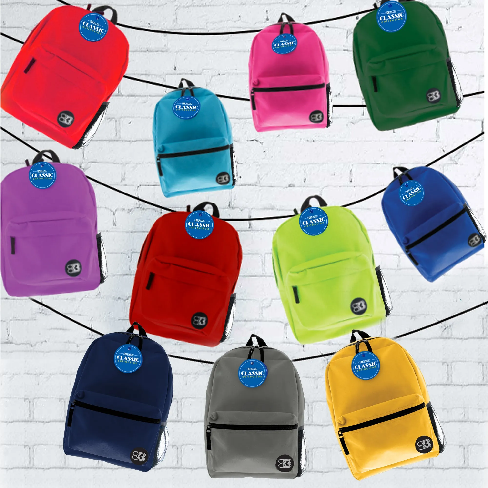 Classic 17" Lime Green Backpack