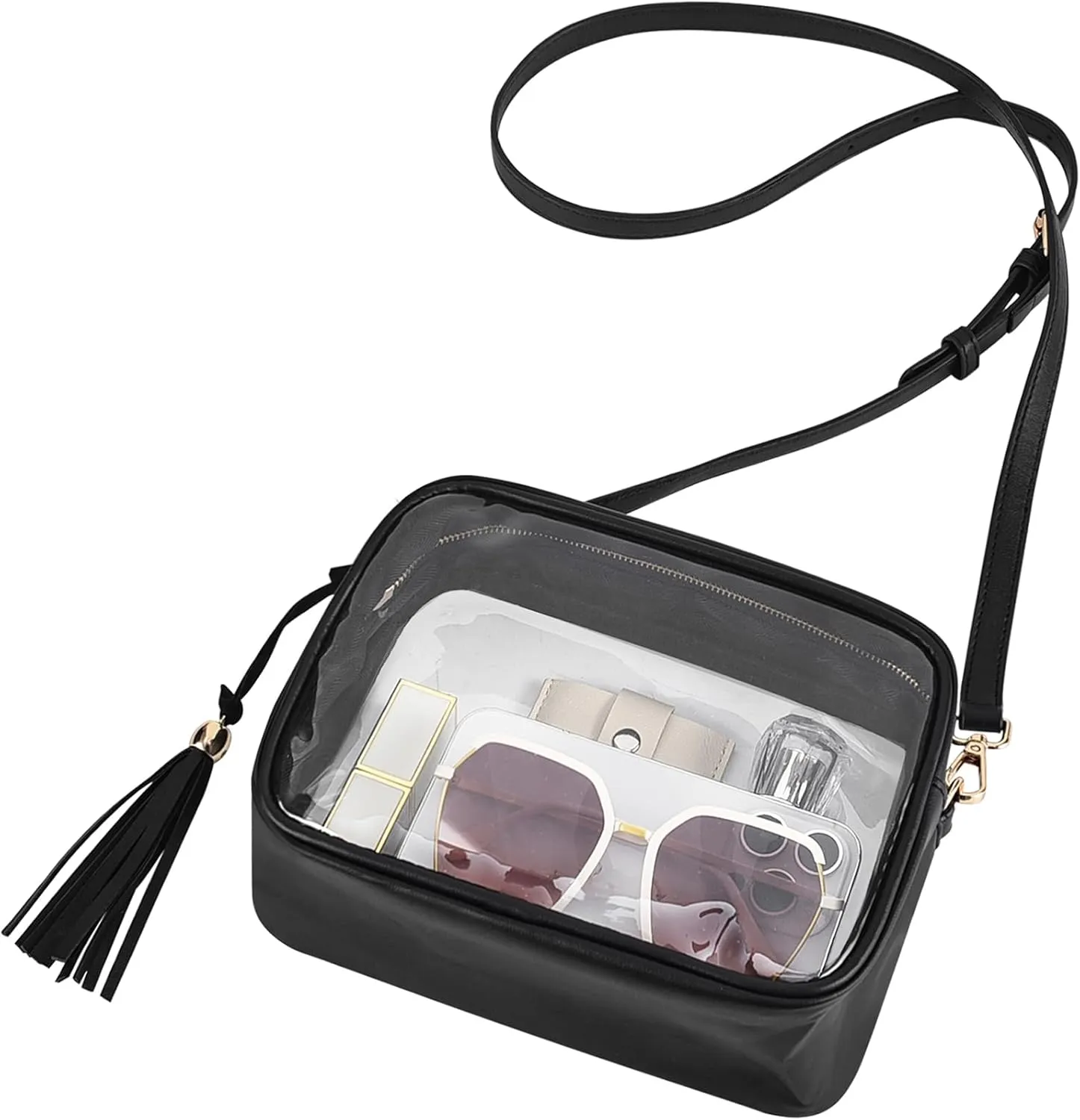 Clear Bag Stadium Approved 12x12x6, Purse for Women Crossbody Bag for Stadium Concert Sport Festival