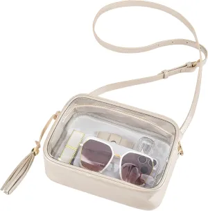Clear Bag Stadium Approved 12x12x6, Purse for Women Crossbody Bag for Stadium Concert Sport Festival