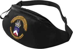Coa - 369th Infantry Regiment - Harlem Hellfighters Men's and women's fanny packs, teen fashion fanny packs for travel, running, hiking
