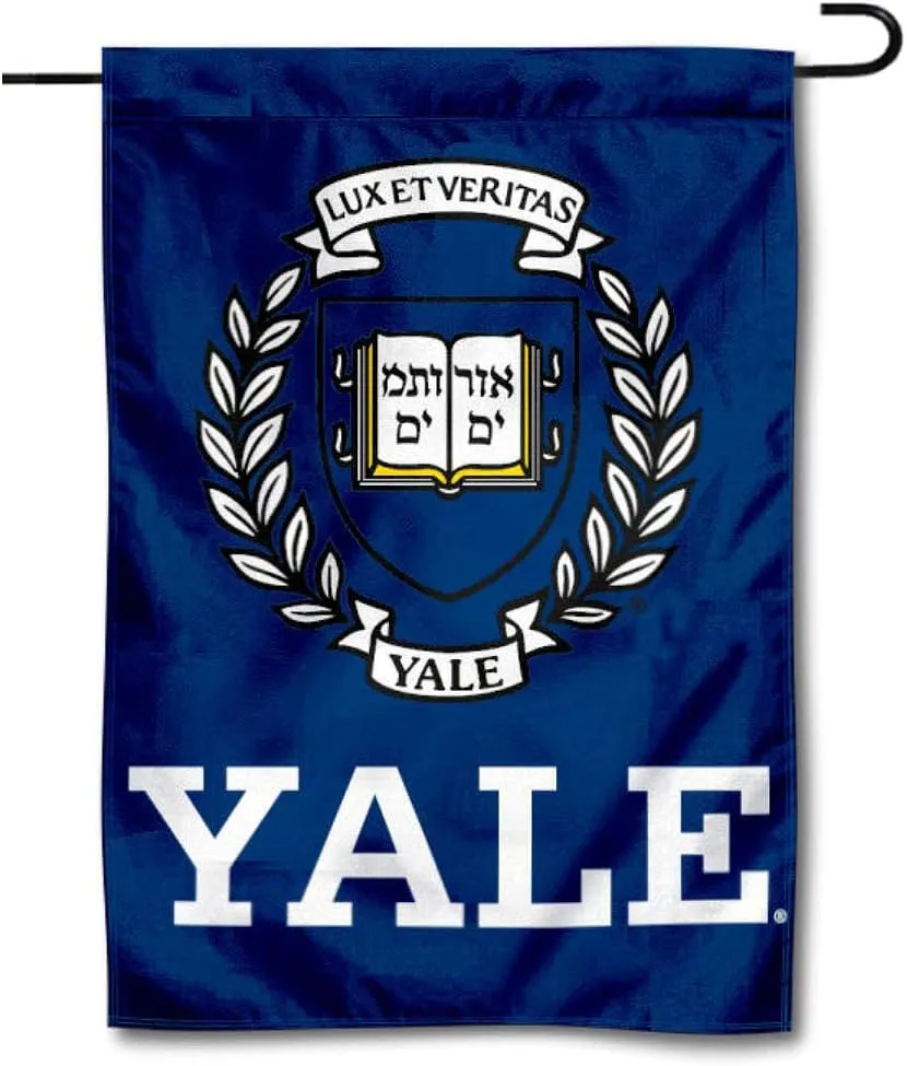 College Flags & Banners Co. Yale Bulldogs Coat of Arms Garden Flag