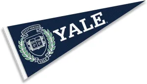 College Flags & Banners Co. Yale Pennant Full Size Felt