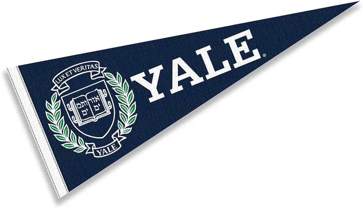 College Flags & Banners Co. Yale Pennant Full Size Felt