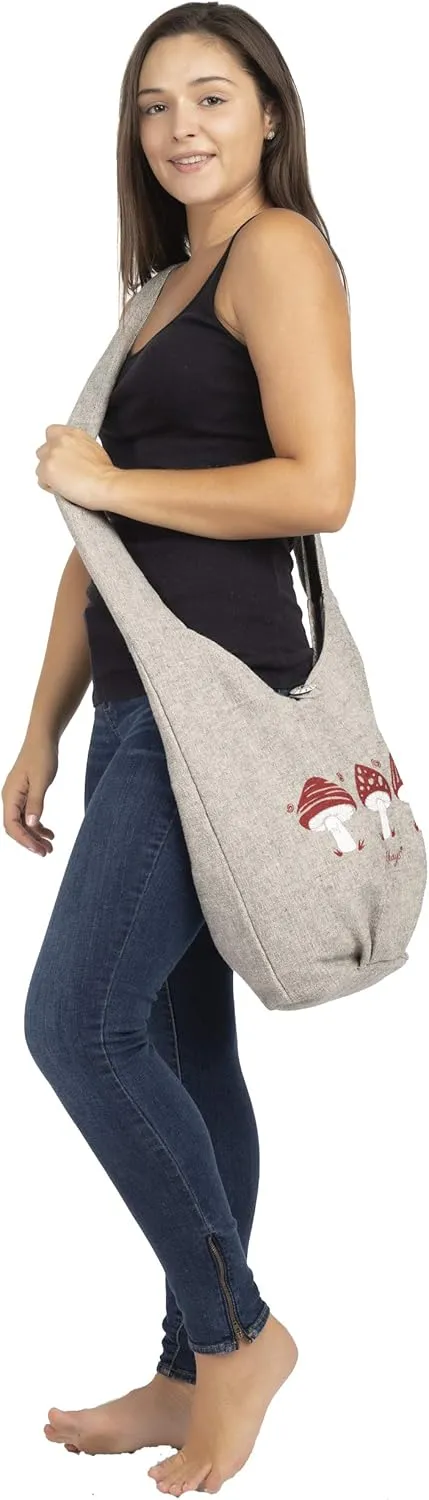 Cotton Sling Crossbody Shoulder Bag Purse Hippie Hobo Bohemian Festival Bag