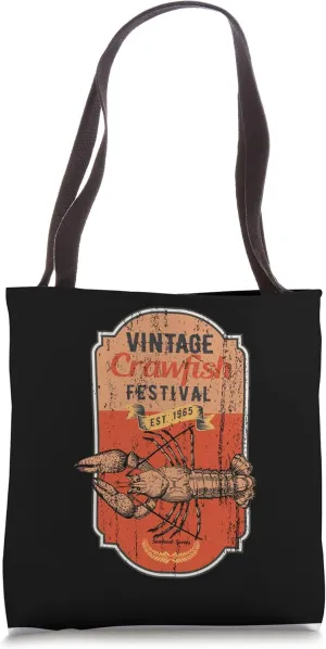 Crawfish Cute Vintage Southern Cajun Seafood Festival Tote Bag