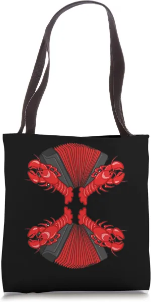Crawfish Music Funny Retro Bayou Cute Shellfish Festival Tote Bag