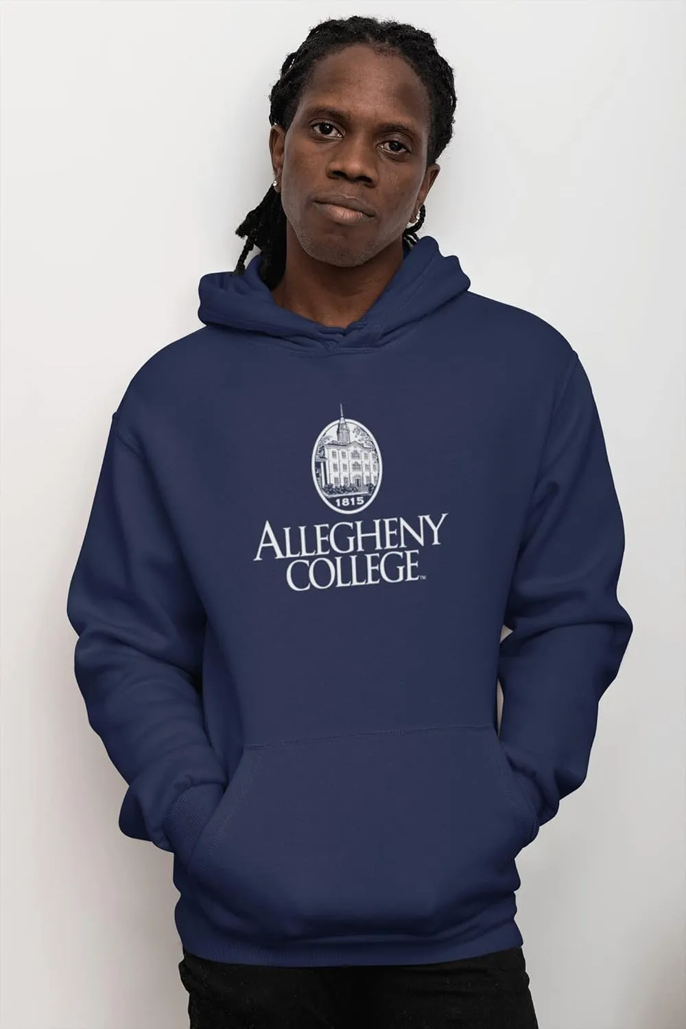 CreateMyTee Allegheny College Stacked Unisex Hooded Sweatshirt - Allegheny Gators Apparel
