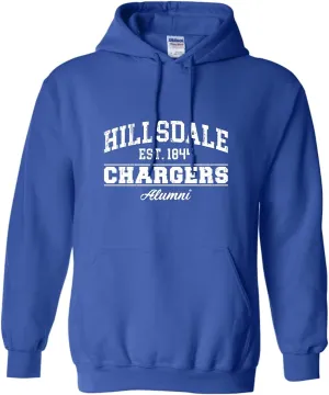 CreateMyTee Hillsdale College Alumni Unisex Hooded Sweatshirt - Hillsdale Chargers Apparel