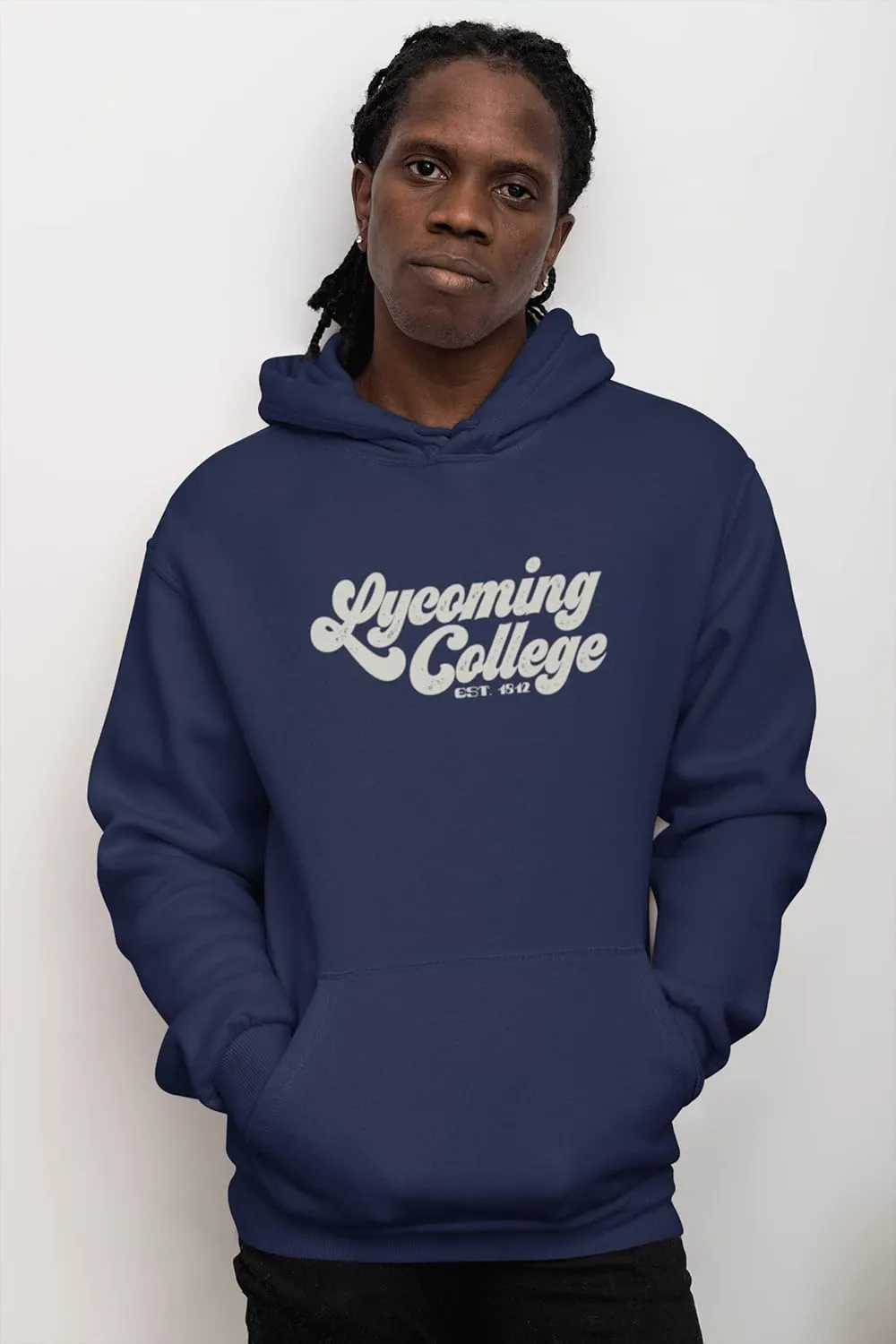 CreateMyTee | Vintage Lycoming College Hooded Sweatshirt