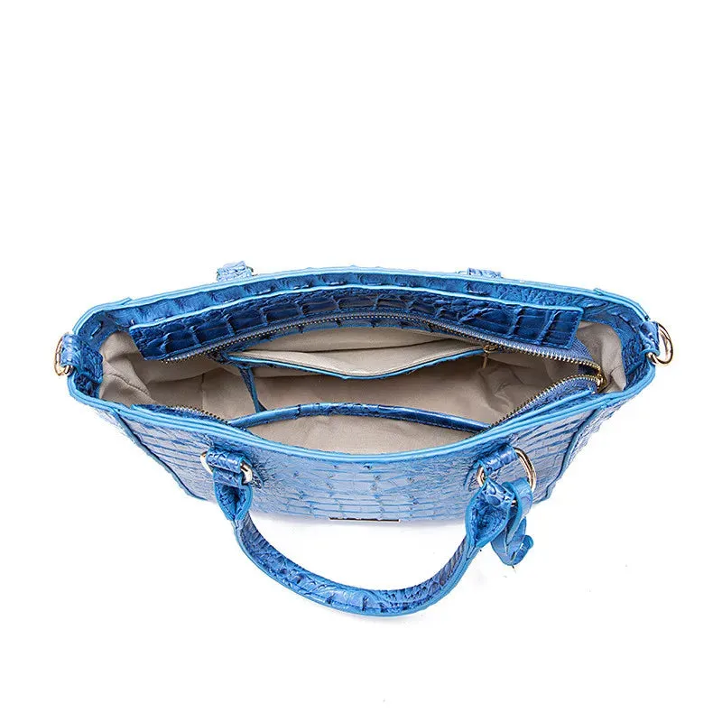 Crocodile Pattern Crossbody PU Leather Shoulder Bag